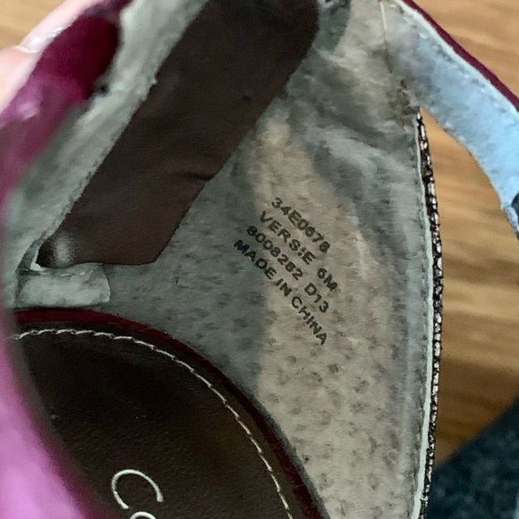 Calvin Klein, Fuchia and Silver High Heels, NWOT, Back zipper, size 6. - Picture 7 of 13